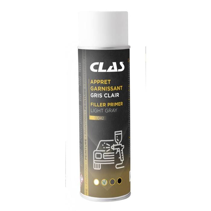 Apprêt garnissant gris clair 500ml spécial carrosserie - CO 1042 - CLAS ...