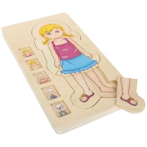 Puzzle anatomie - SMALL FOOT - 5814 - Fille - 29 pièces - 5 couches