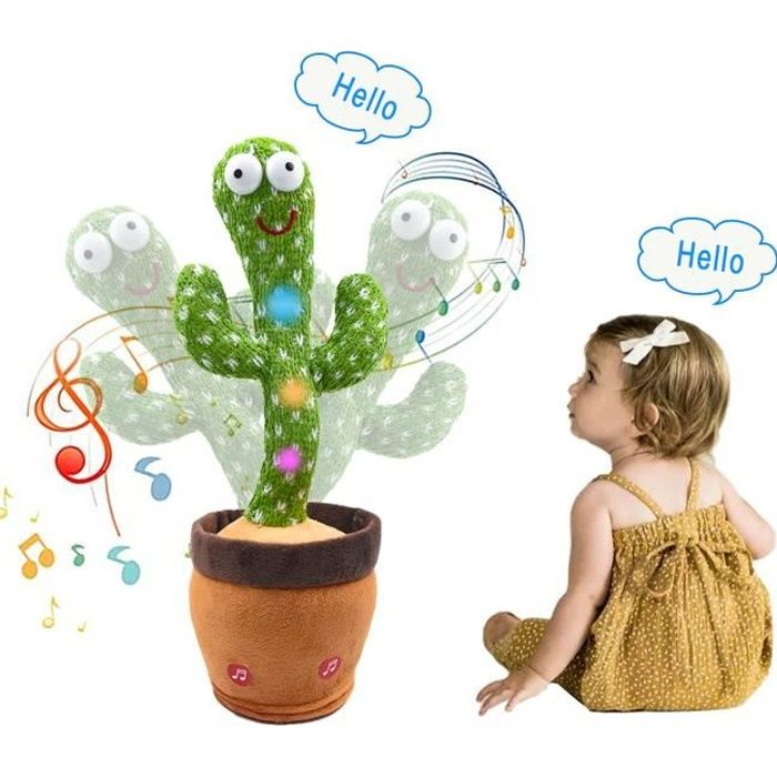A- Life dansant - Cactus dansant - Jouet en peluche interactif - Jouets  pour Bébé 