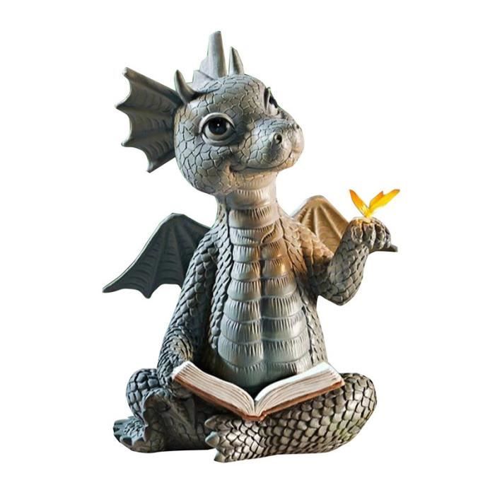 Sculpture Modèle Dragon en Résine Zodiaque Chinois Décoration de Table