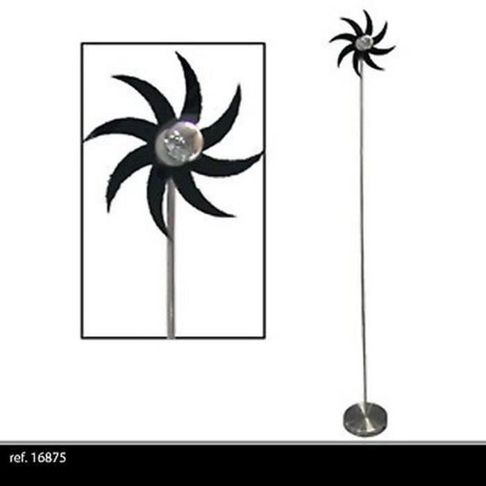 LAMPE INTÉRIEUR SUR PIED LAMPADAIRE ETOILE FLEUR DESIGN INOX METAL CHAMBRE