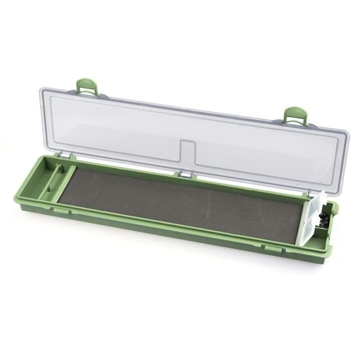 Boîte de rangement pour pêche à la carpe avec hameçons, boîte de