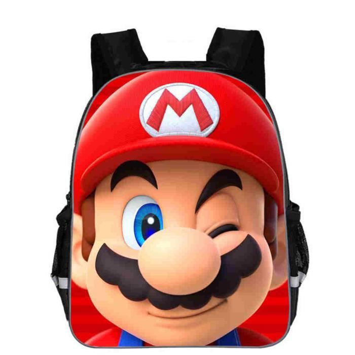 16 pouces sac à dos Sac À Dos Mario Bros Pour Enfants De La Maternelle, Pour Filles Et Garçons
