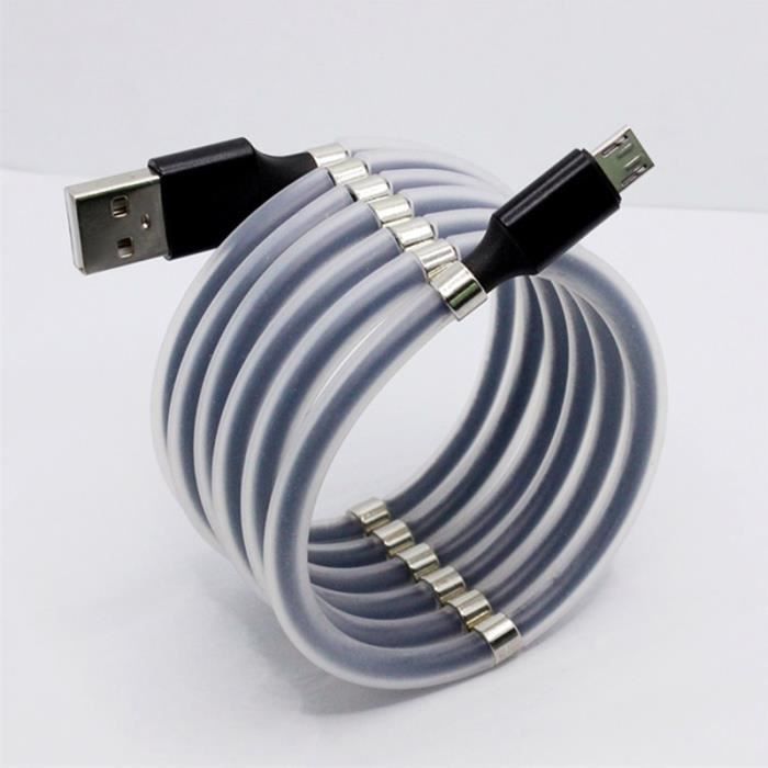 CÂBLE USB RÉTRACTABLE 3-EN-1 BASEUS - 1.2M - GRIS