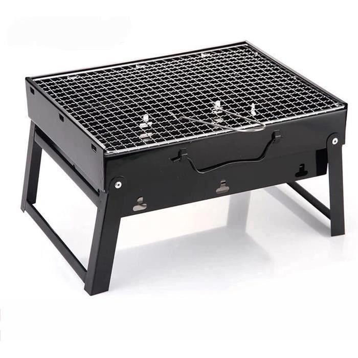 Ehskzjh Mini Barbecue À Charbon De Bois, Petit Fumoir Pliable, Barbecue
