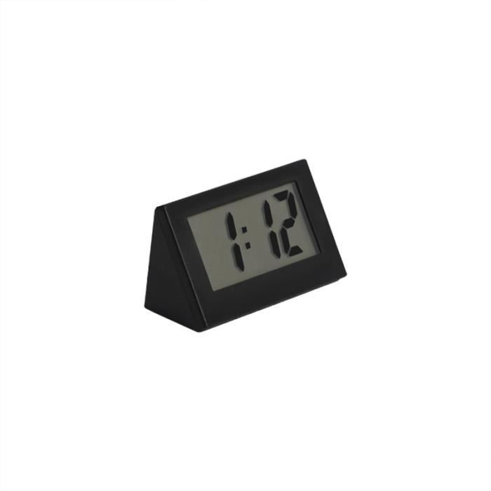 Mini horloge numérique Lcd pour chambre à coucher petite montre  électronique Simple et Portable pour vieux homme grand mot T black -  Cdiscount Maison