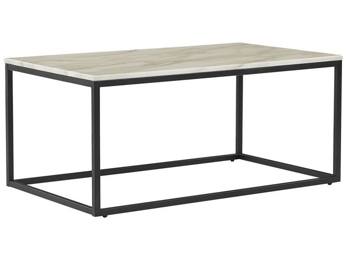 Table Basse En Verre Trempe Courbe Effet Marbre Ernesto