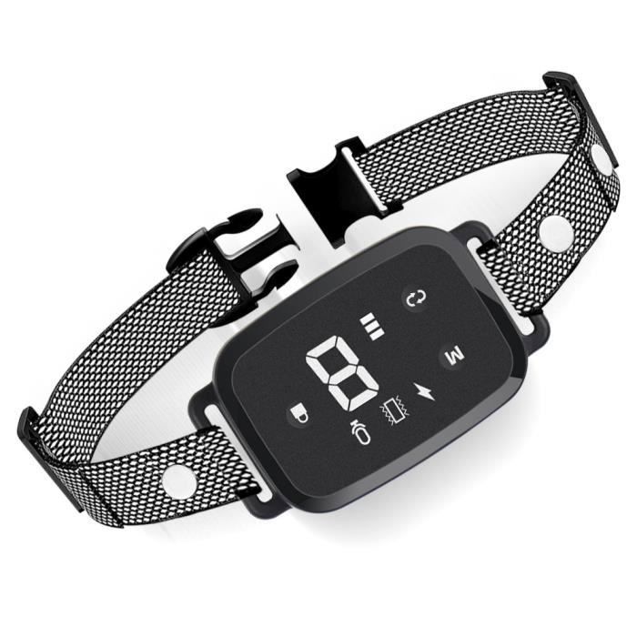 Meilleurs prix pour Collier Anti Aboiement Chien, Résistance à L’Eau IP67 et Détection D’aboiement Collier Vibration/Choc Électrique/Modes Son