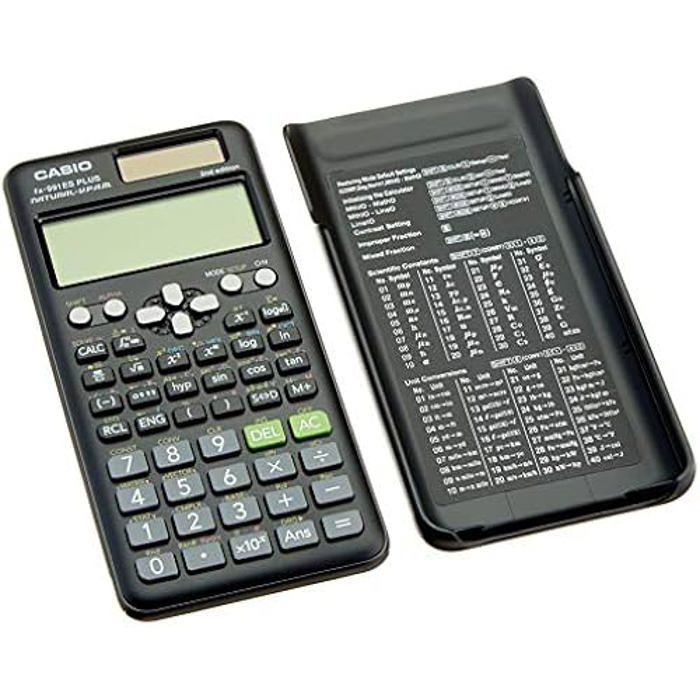 Calculatrice Scientifique - Casio - FX-991ES Plus-2 - Écran naturel - Noir - Alimentation par pile