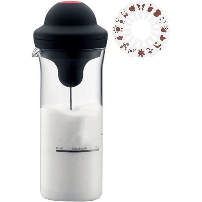 HOTUT Stylo Électrique Latte Art - Stylo à Poudre Avec 16 Pochoirs, Sculpture Café Cappuccino, Cacao, Sucre, Idéal Débutants Et Pros