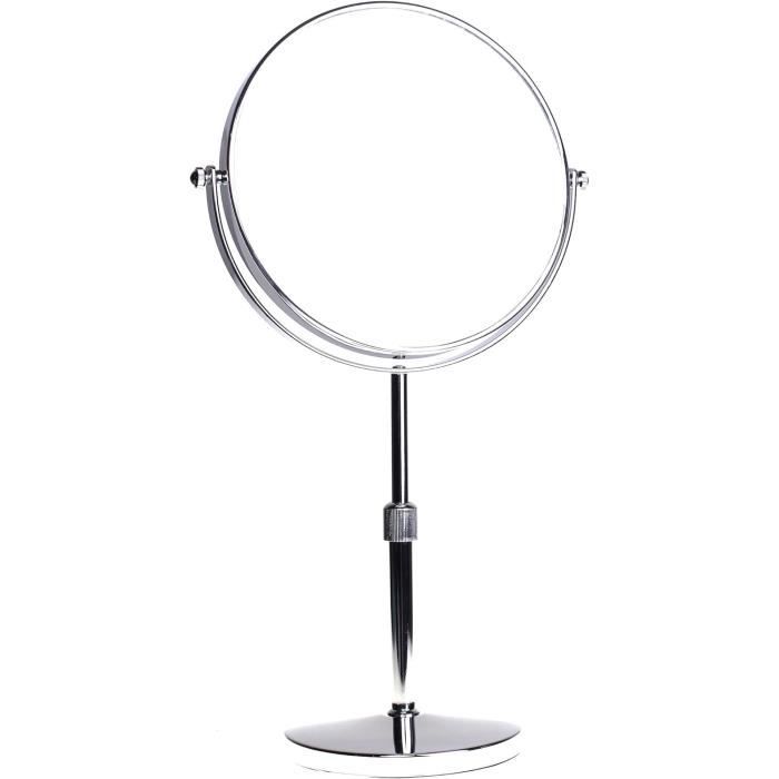 Zack TARVIS Miroir cosmétique, grossissement x 1, x 3 noir - 40404