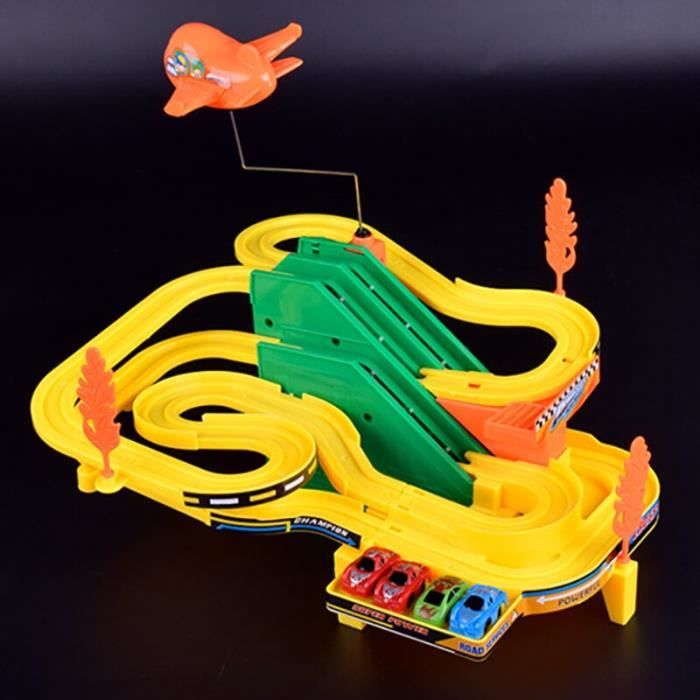 Circuit Voitures Sunyjo 260 Pièces Avec 2 Voitures LED - Pliable, Lumineux