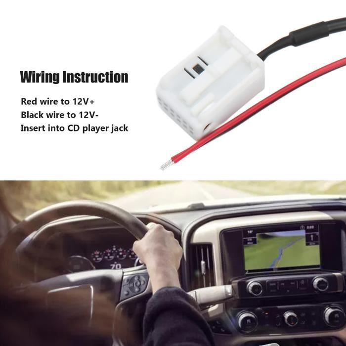 Câble Auxiliaire Jack Pour BMW Série 5 E60 E61 - Connexion MP3/iPod/iPhone à L'autoradio - Neuf 1.25m