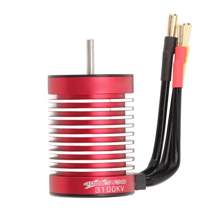 Moteur sans balais RC étanche à couple élevé pour voiture télécommandée 1/12 rouge 2845 5900KV