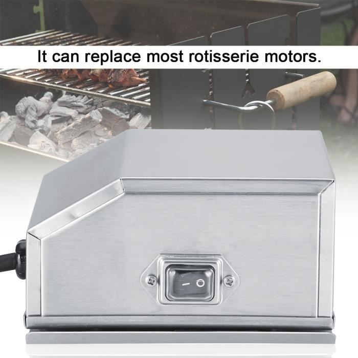 Moteur Tourne Broche De Barbecue Moteur Eléctrique En Acier Inoxydable Kit Rotissoire Barbecue Charge Nominale 30 50kg 85471688