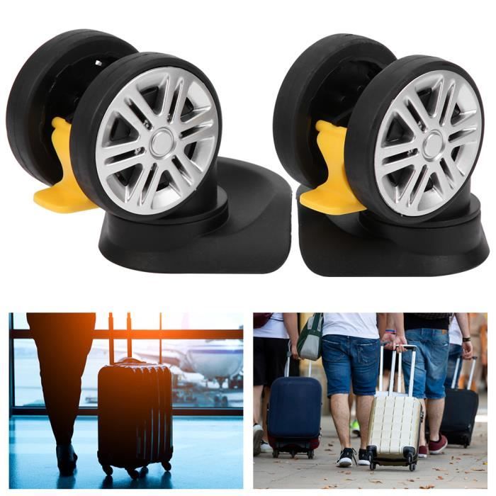 Lot De 2 Jeux De Roues De Remplacement Pour Valise - 40-80 Mm + Outils