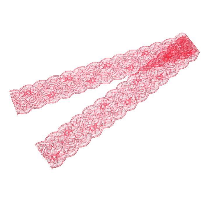 12 Rouleaux De Dentelle élastique - 1 Yard (91 Cm) X 3,15 Pouces - 12 Couleurs Assorties - 100% Polyester