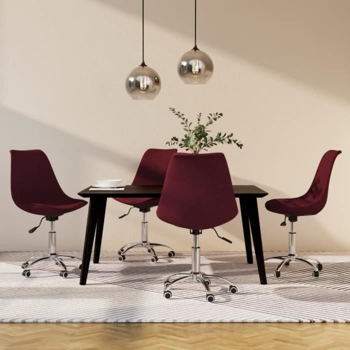 Le Shop Chaises Pivotantes De Salle À Manger 4 Pcs Photo Inspiration