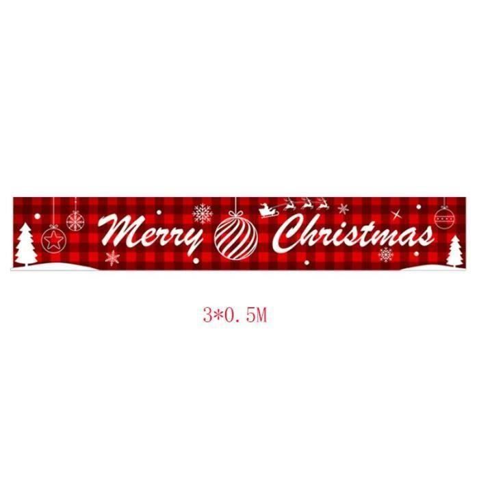 High-Banderole Joyeux Noël 3 X 05M Bannière Alphabet Heureux Guirlande Fête  D'Anniversaire Décoration Pendaison - Joyeux Noël - Cdiscount Maison
