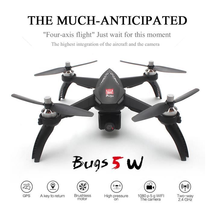 MJX Bugs 5W RC Drone 1080P 5G Wifi FPV Cam ra GPS Positionnement