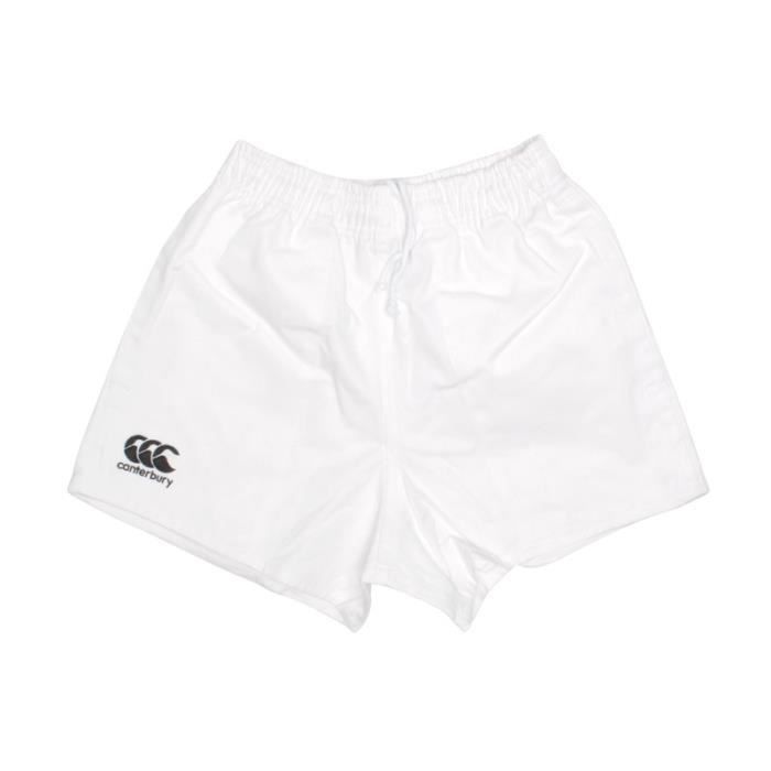 Short de Rugby - Canterbury - Professionnel - 100% Coton - Taille Élastiquée - Poches Latérales Short de Rugby - Canterbury - Professionnel - 100% Coton - Taille Élastiquée - Poches Latérales