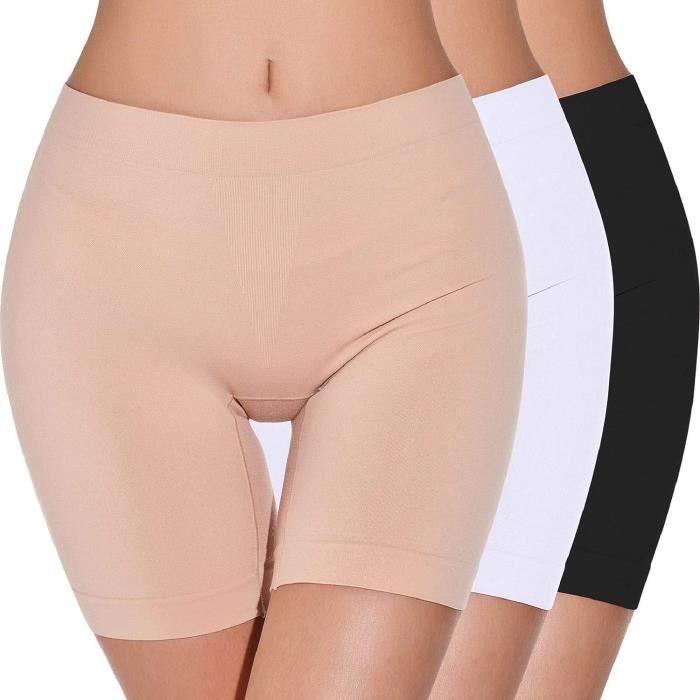 3 Pieces Shorty Femme sous Vetement Panty Leggings Court Boxer Shorts de Yoga Anti Frottement pour Jupe Culotte de Secur Couleurs multiples Cdiscount Pret a Porter