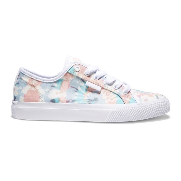 D C Baskets basses - DC Shoes - Blanc - Femme - Lacets - Textile