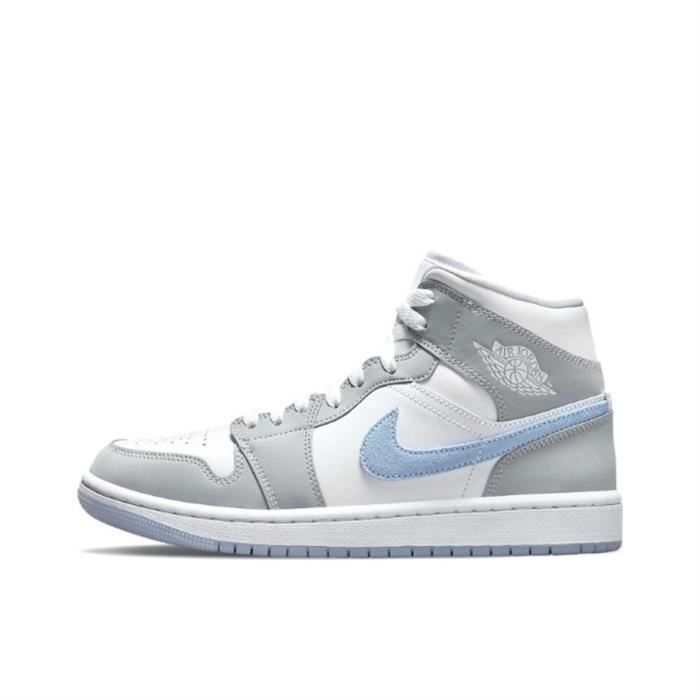 Air jordan 1 blanche et online bleu
