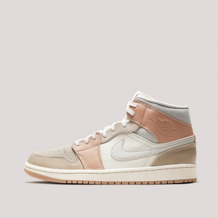Basket Air Jordan 1 Mid Milan CV3044-100 Pour Hommes et Femmes - Gris Gris  - Cdiscount Chaussures