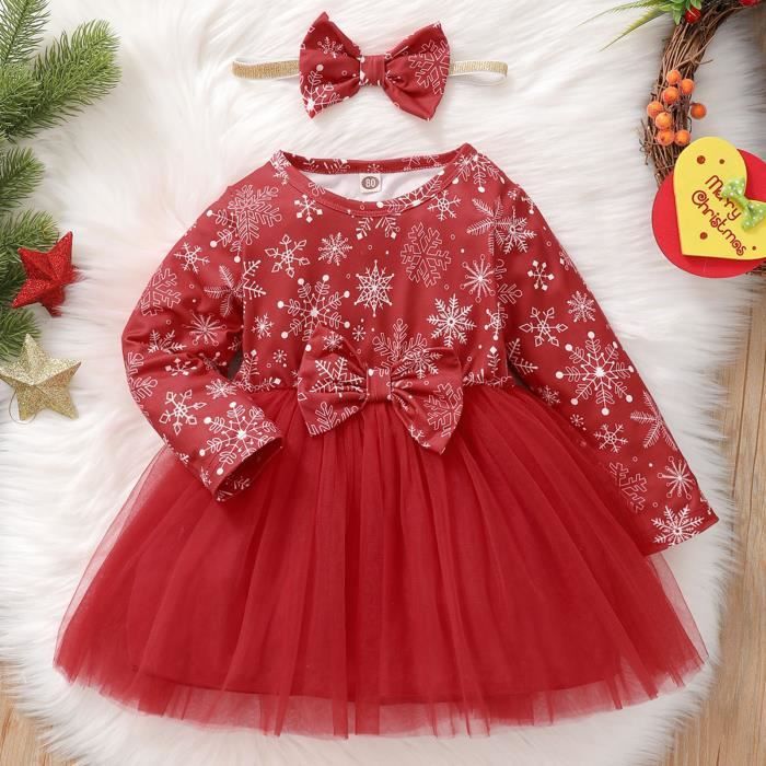 Robe De Noel Pour Bebe Fille Robe De Princesse En Tulle Plaid Nouveau Ne 1 An Deguisement Anniversaire Et Nouvel An Rouge Cdiscount Pret A Porter