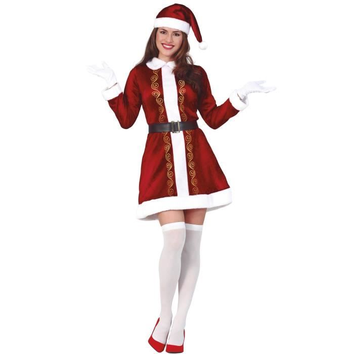 Déguisement Mère Noël Élégante GUIRMA, S.A. Noir Adulte