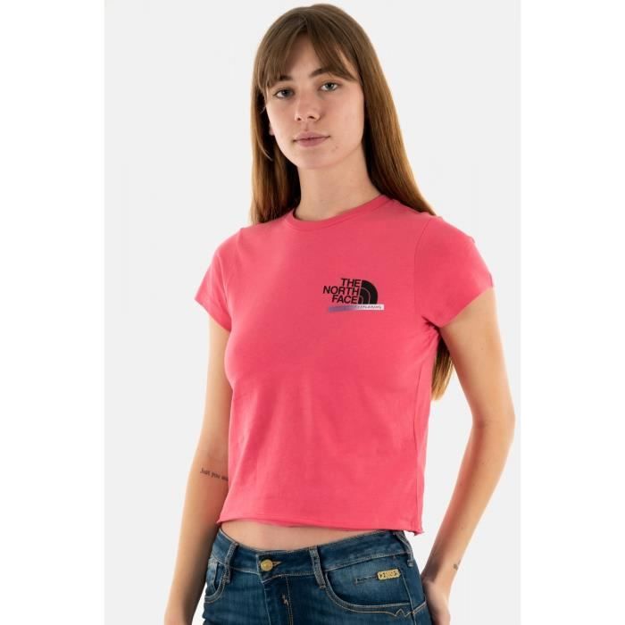 Tee shirt the north face rouge sale