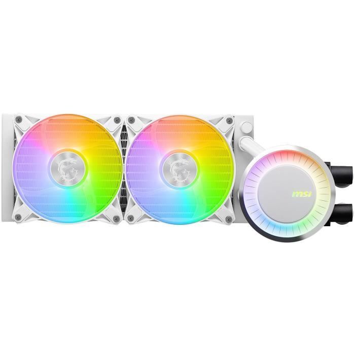 Refroidissement PC – MSI – 306-7ZW5E21-C24/306-7ZW5E24-C2 – MAG CORELIQUID E240 WHITE