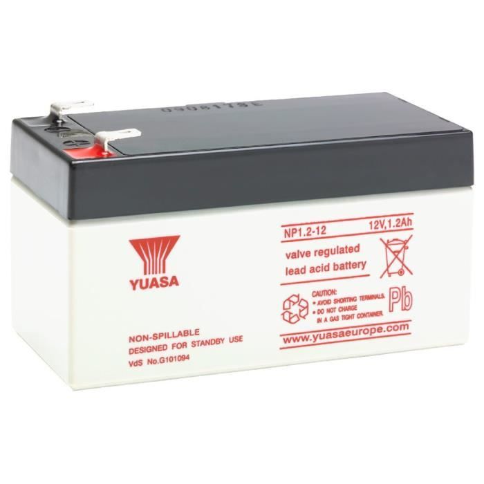 Batterie Vehicule - Batterie AGM Yuasa 12V / 1.2Ah NP1.2-12