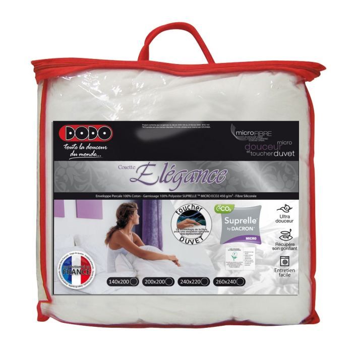DODO Couette SUPRELLE ELEGANCE 140x200cm - Cdiscount Maison