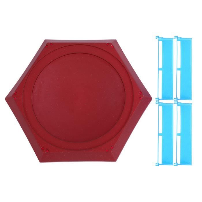 Arène De Combat Pour Toupies – Duel Passionnant Beyblade Arena Noire – Zone De Bataille Hexagonale 42x42 Cm – Cadeau Anniversaire Garçon Idéal