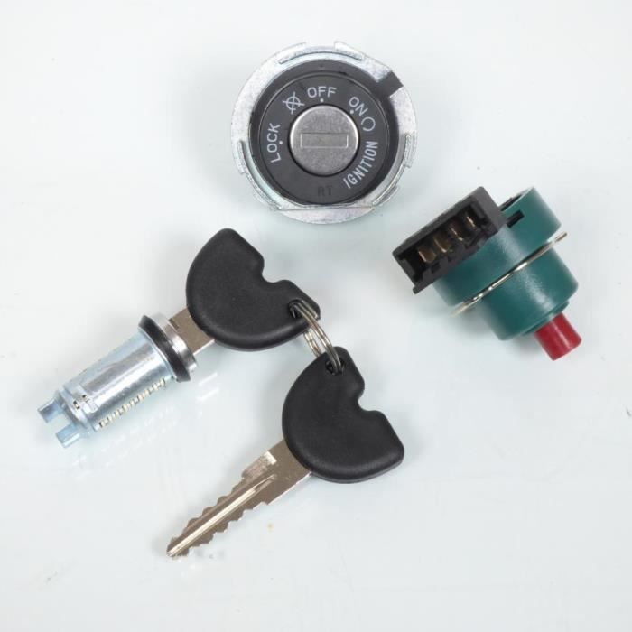 Kit Serrure P2R Motorisé Pour Scooter Piaggio 50 Fly Avant 2020 - Neiman, Contacteur, Barillets Et Clés - 8