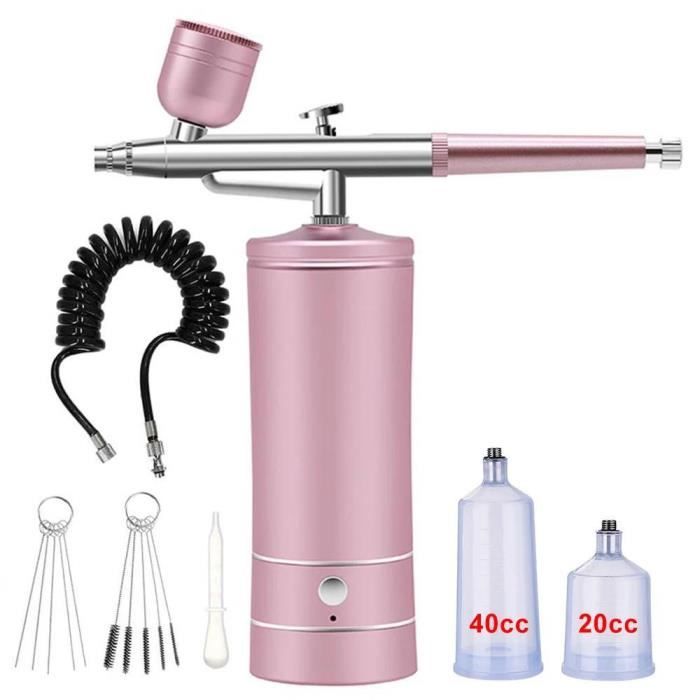 Aérographe Powate 48 PSI Kit - Sans Fil Portable - Double Action Pour Modelisme Et Nail Art Aérographe Sans Fil Portable Compresseur Aérographe Powate 48 PSI Kit - Sans Fil Portable - Double Action Pour Modelisme Et Nail Art Aérographe Sans Fil Portable Compresseur