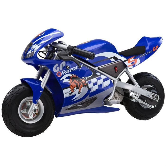 RAZOR Mini moto Pocket Rocket Bleu Cdiscount Jeux Jouets