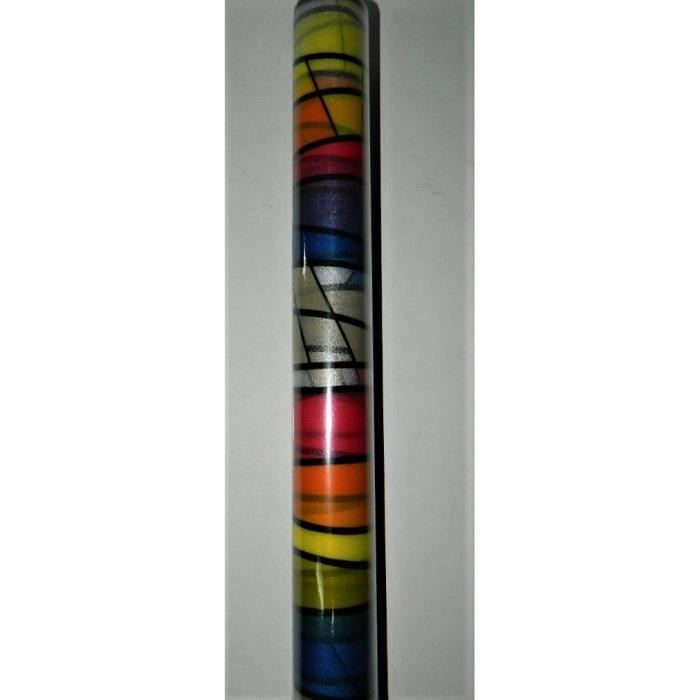 Sticker porte de douche Motif peau de girafe 45 x 150 cm