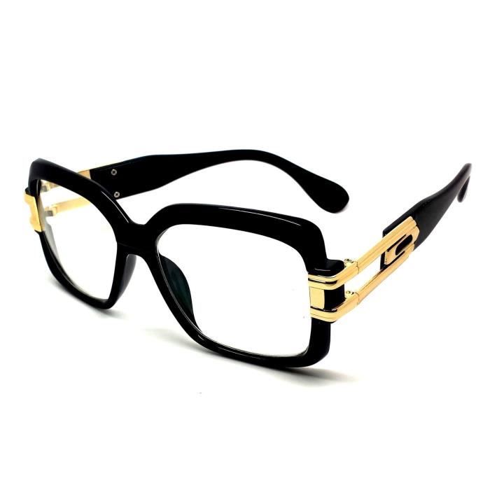 Lunettes de Vue Carrée Noir Gold Or Doré Game Street Wear Superstar Pop Swag