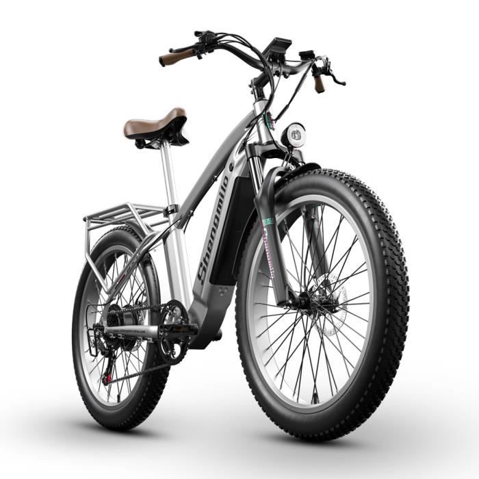 Vélo électrique 26'' - Vélo électrique de ville - fat bike - batterie Amovible 48V15Ah - Bafang 1000W - Frein hydraulique