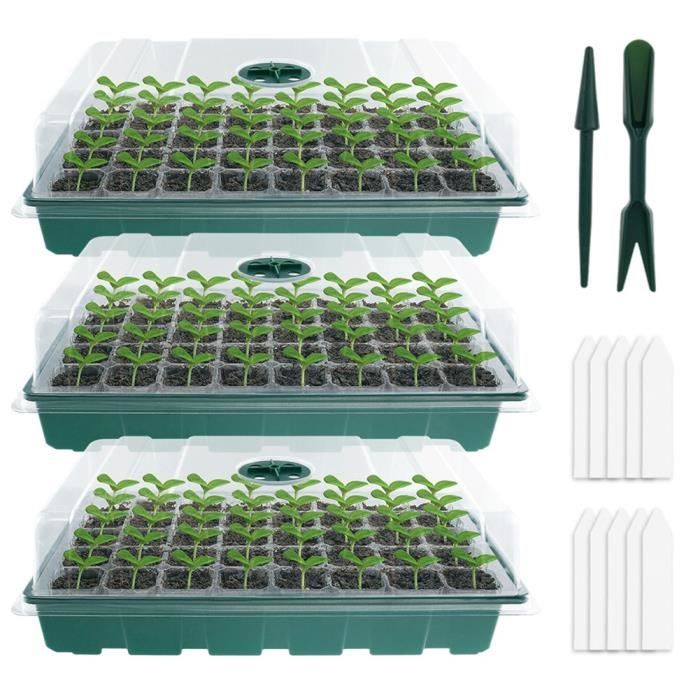 PAMENET Boîte De Stockage Semences 120 Pièces - Organisateur Graines Jardin Avec Accessoires