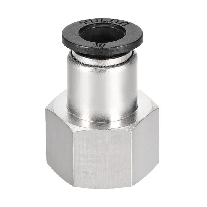 sourcing map 8pcs Raccord rapide raccord pneu pousser 1/4 G fil