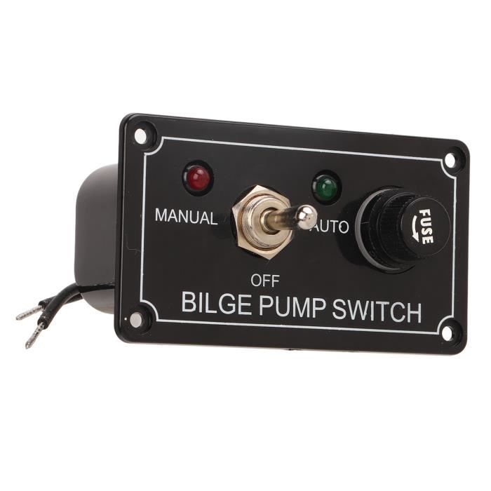 Dioche interrupteur de pompe de cale automatique Panneau de commutateur de pompe de cale à 3