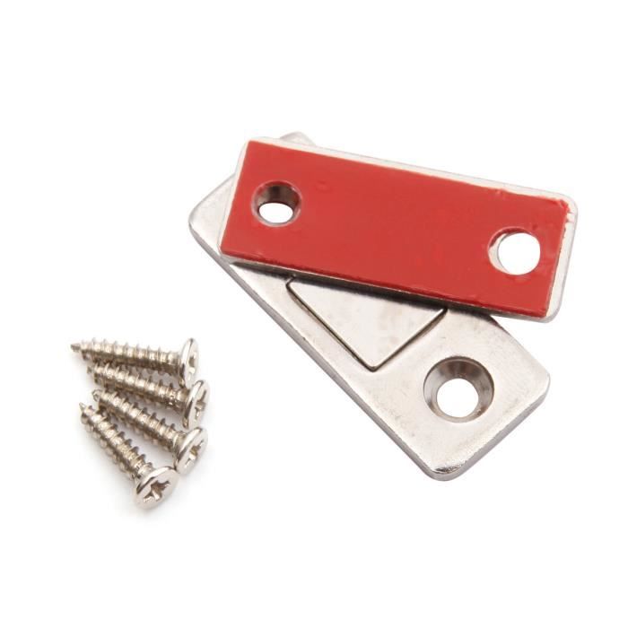 4x Fermeture Magnetique Targette Aimant Pour Porte Meuble Maison