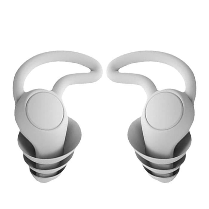 1 PAIRE DE Bouchons Doreille Anti-bruit, En Silicone Flexible