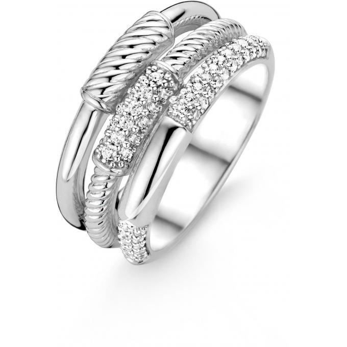 Bague Plaqué Argent triple cœur taille 54