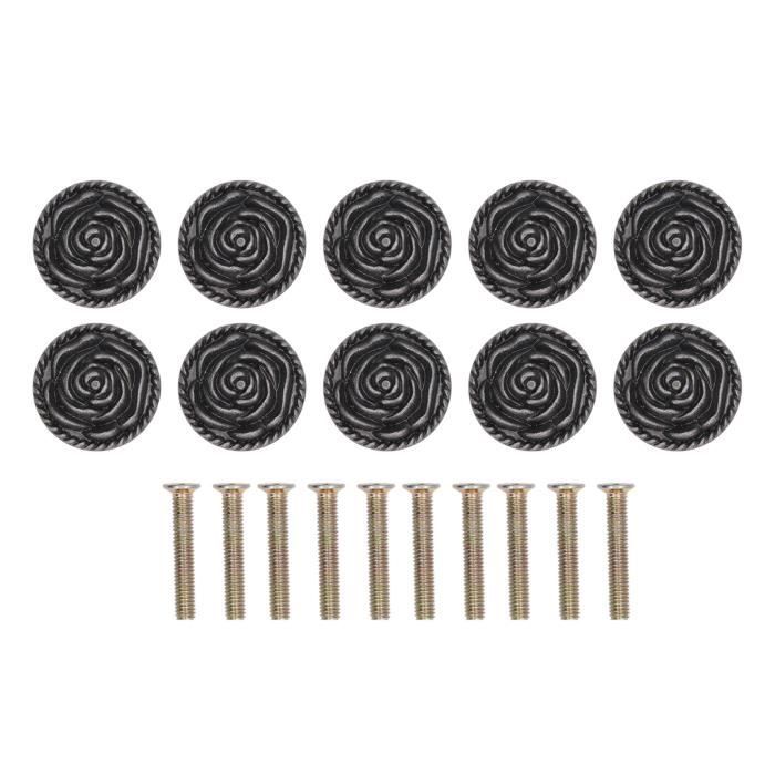 100 Boutons En Bois Vintage WUSJCOF - Motifs Floraux 20mm - Pour Couture DIY Et Créations