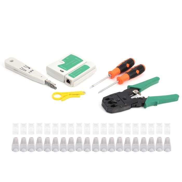 TMISHION Kit d'outils de réparation réseau Kit d'outils de réparation ...